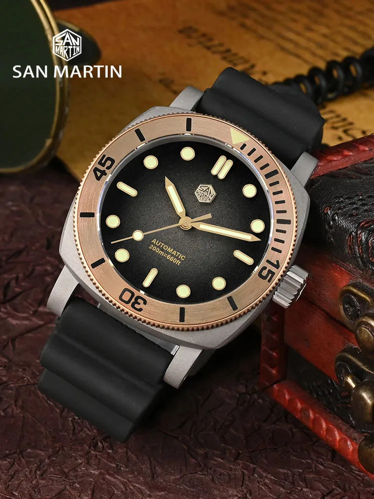 San Martin 42mm NH35 Titanium Diver Watch SN0125T