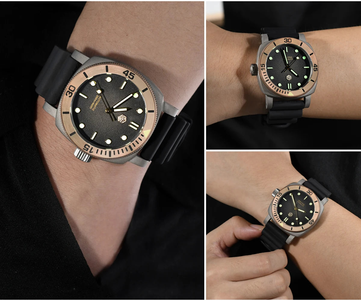 San Martin 42mm NH35 Titanium Diver Watch SN0125T