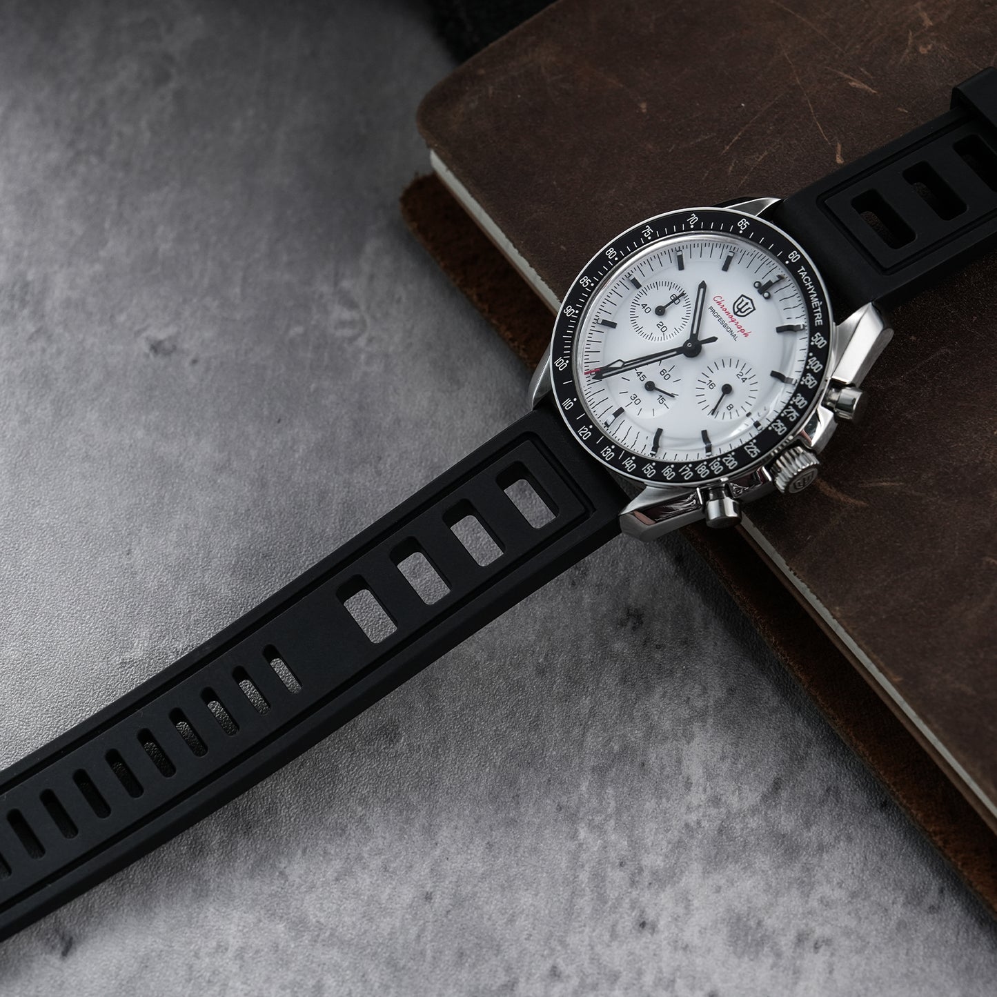 FKM Premium Grade Rubber Dive Watchband Strap WDSFKM01