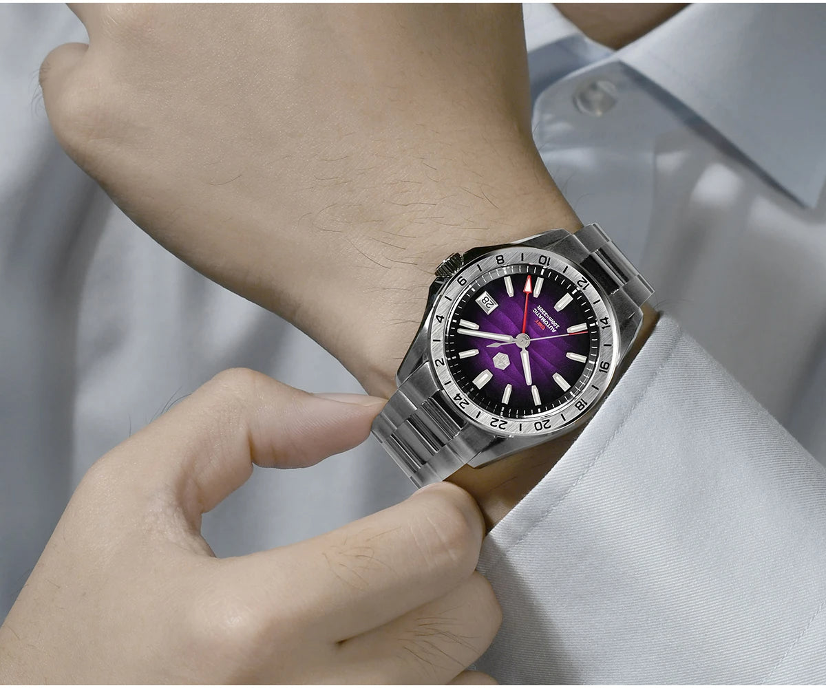 San Martin  New NH34 39mm GMT Watch SN0129