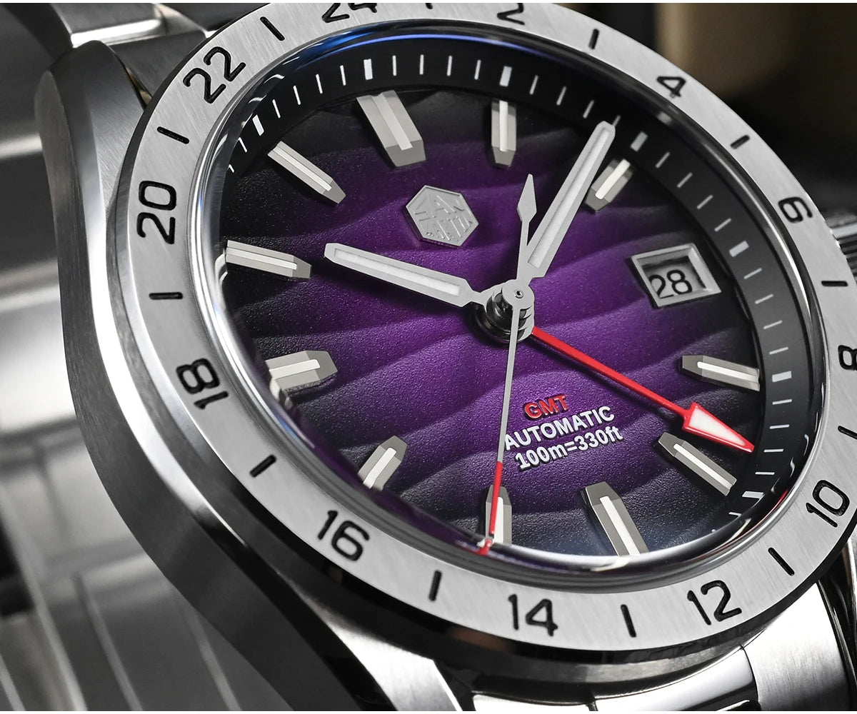 San Martin  New NH34 39mm GMT Watch SN0129