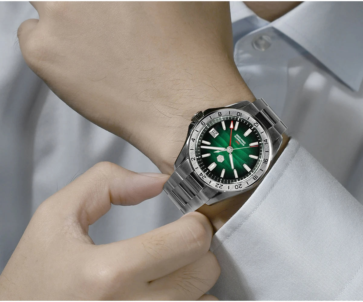 San Martin  New NH34 39mm GMT Watch SN0129
