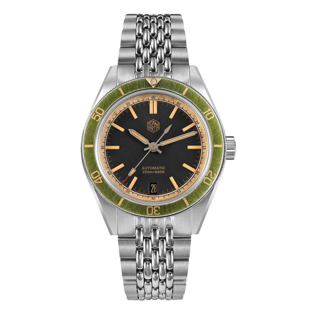 ★EU warehouse★San Martin Vintage Style NH35 Men Watch SN0116B