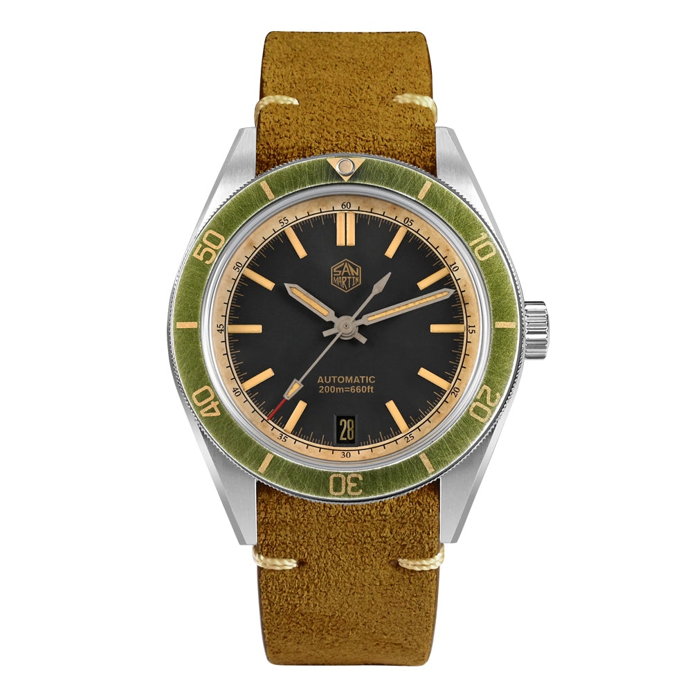 ★EU warehouse★San Martin Vintage Style NH35 Men Watch SN0116B