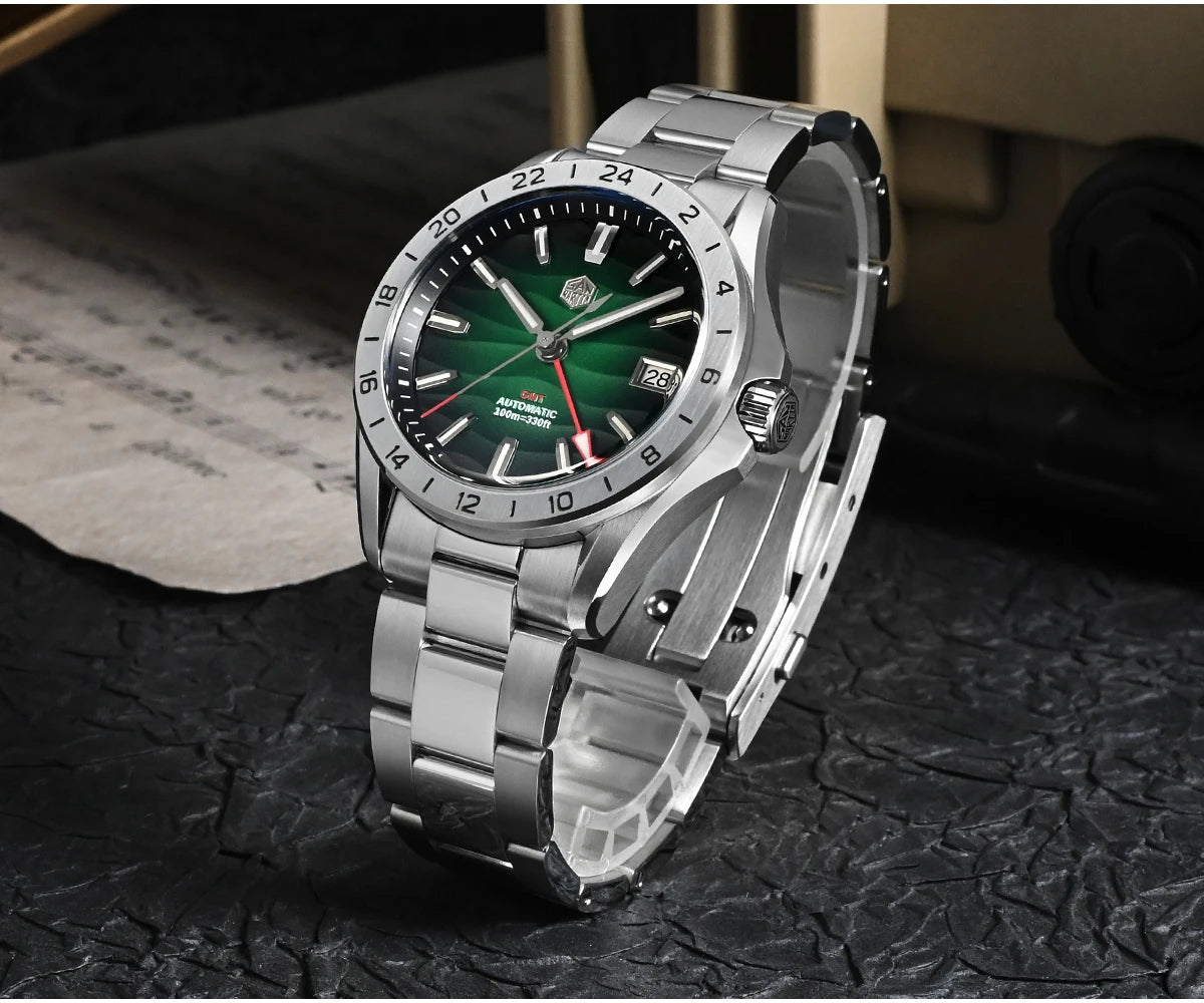 San Martin  New NH34 39mm GMT Watch SN0129