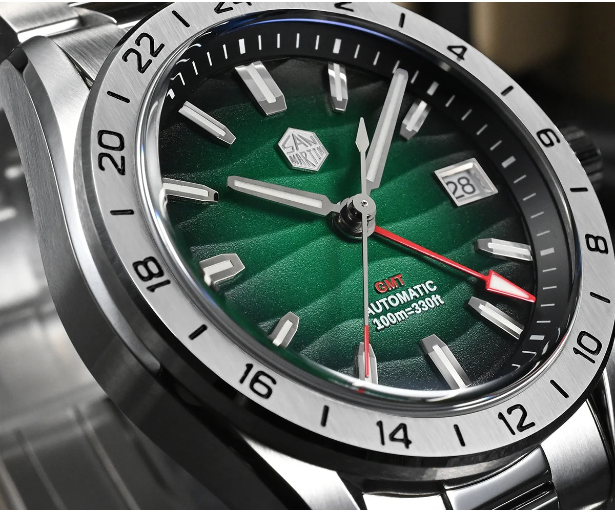 San Martin  New NH34 39mm GMT Watch SN0129
