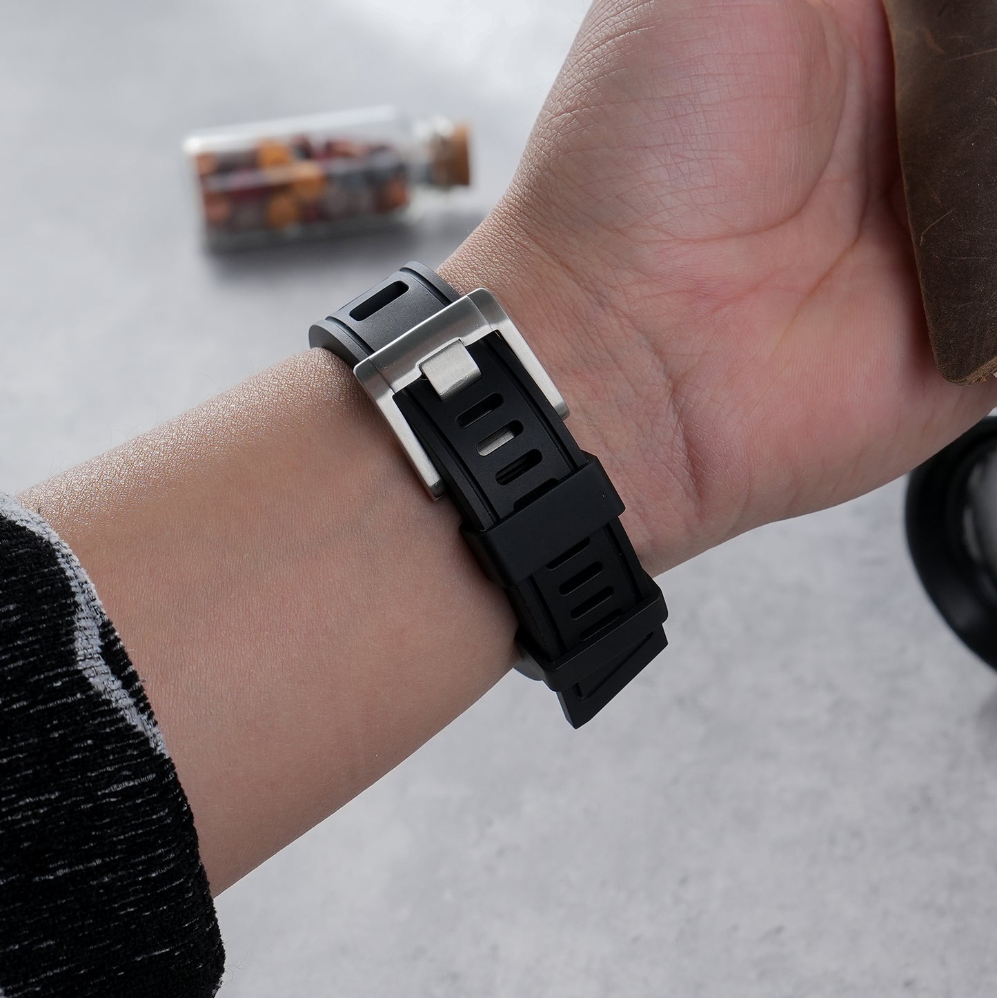 FKM Premium Grade Rubber Dive Watchband Strap WDSFKM01