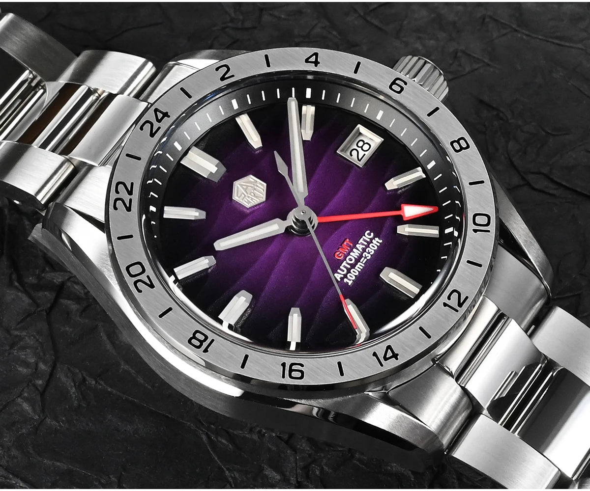 San Martin  New NH34 39mm GMT Watch SN0129