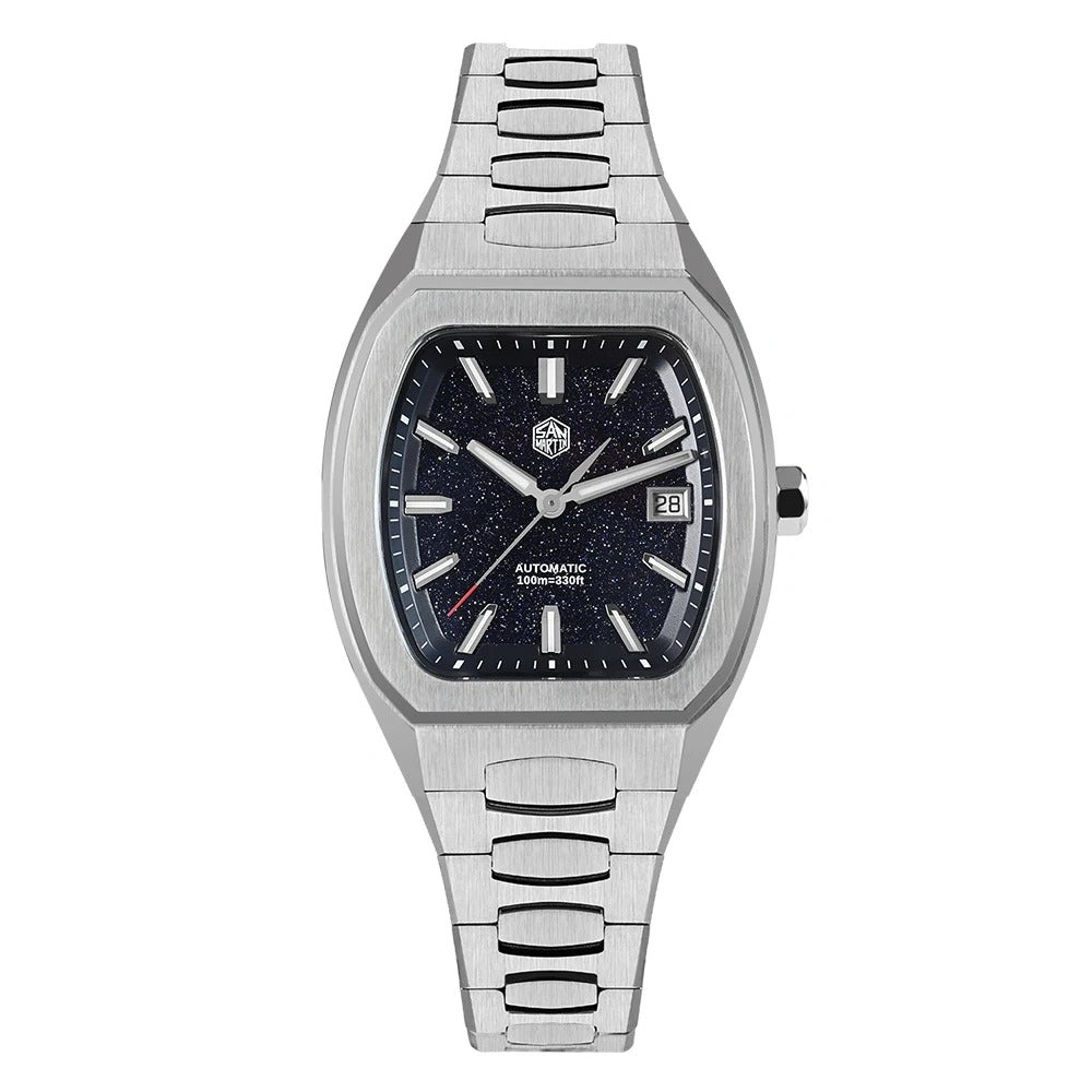 San Martin 39.5mm Tonneau Luxury Men Watch PT5000 Automatic Mechanical SN0145