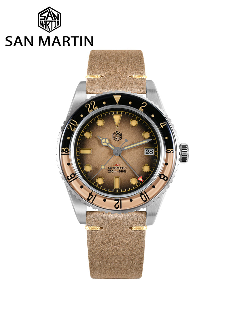 San Martin 40mm Retro NH34 GMT Watch SN0134