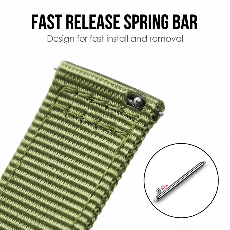 Tactical Nylon Watch strap Band Strap 20mm/22mm