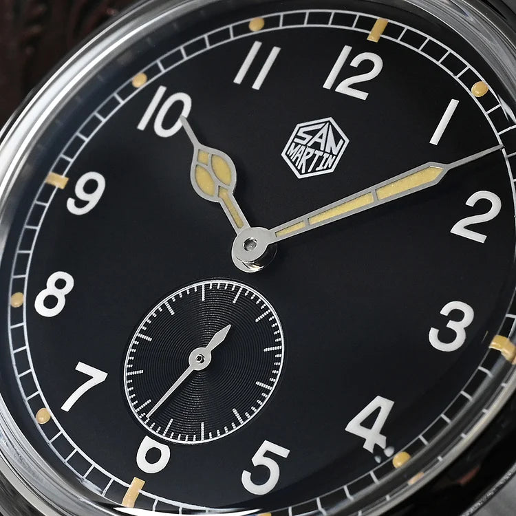 San Martin 36mm RONDA 6004 Pilot Watch SN0105-XA