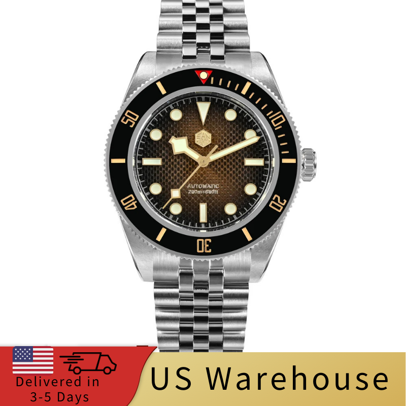 ★US Warehouse★San Martin 3D Waffle Dial Automatic Watcth SN0128