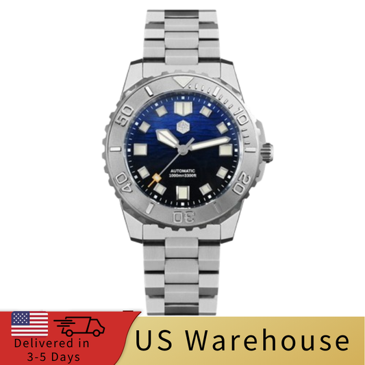 ★US Warehouse★San Martin 1000m Deep Waterproof 43mm Men Diver Watch SN0147