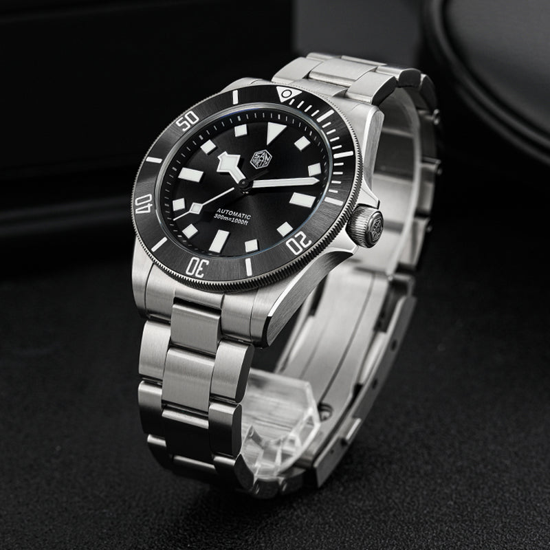 San Martin Titanium 39mm Sunray Dial Dive Watch SN0121T