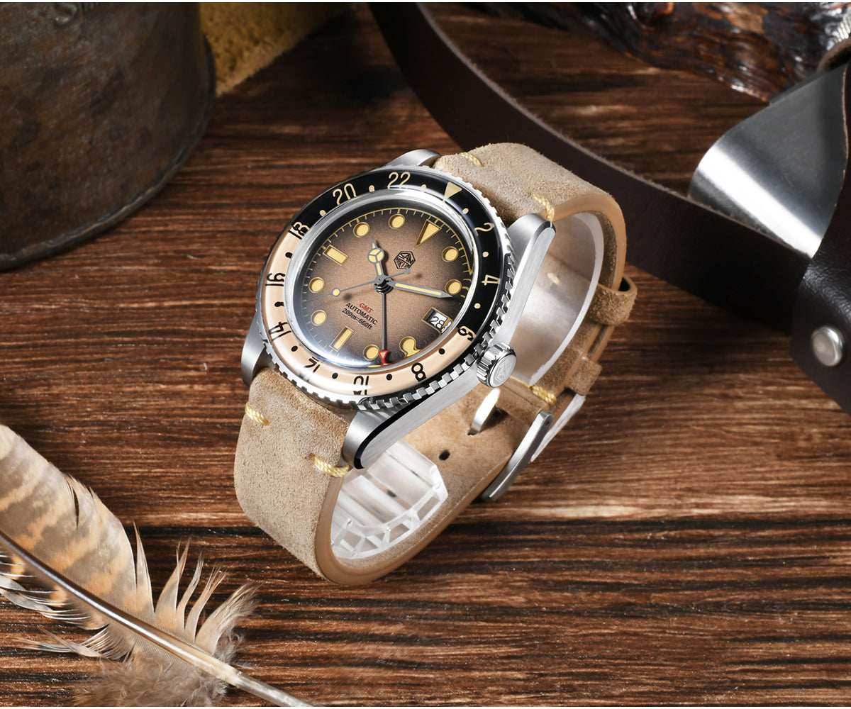 San Martin 40mm Retro NH34 GMT Watch SN0134