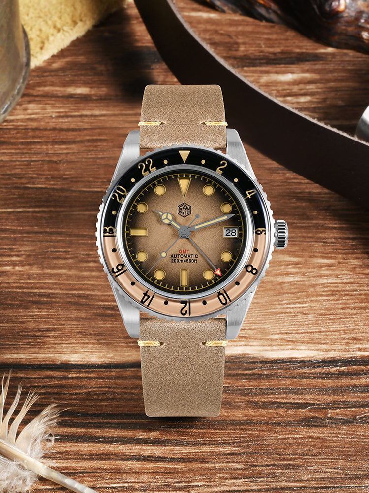 San Martin 40mm Retro NH34 GMT Watch SN0134