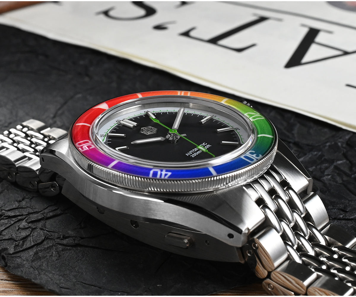 San Martin 39.5mm Rainbow bezel Summer Dive Watches SN0116