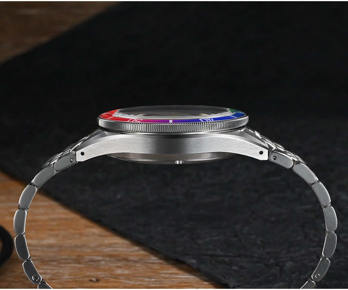 San Martin 39.5mm Rainbow bezel Summer Dive Watches SN0116