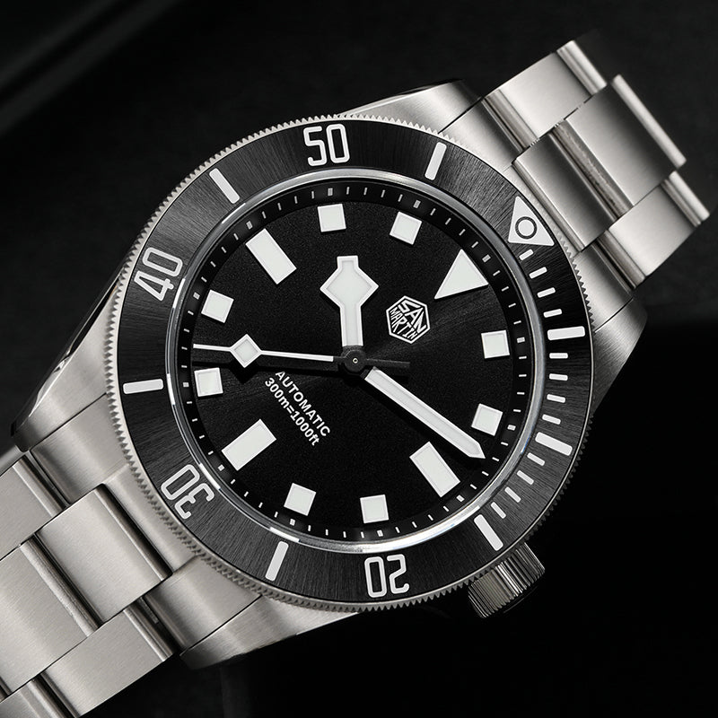 San Martin Titanium 39mm Sunray Dial Dive Watch SN0121T