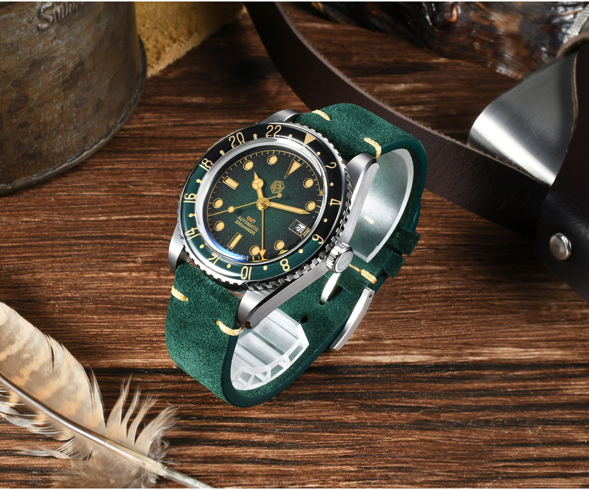 San Martin 40mm Retro NH34 GMT Watch SN0134