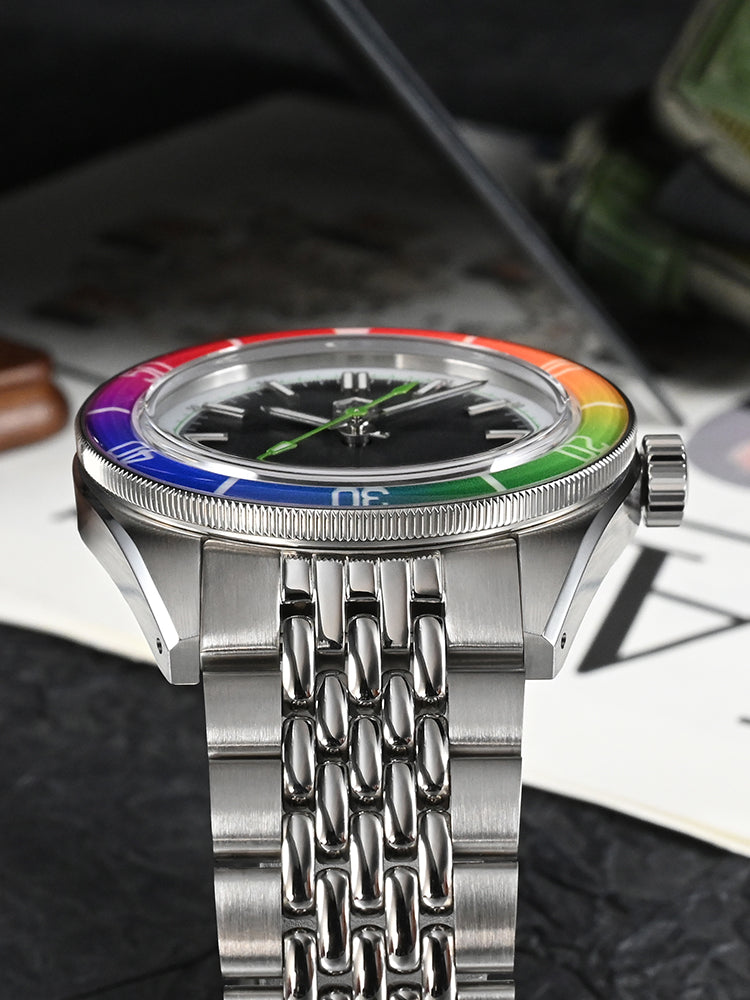 San Martin 39.5mm Rainbow bezel Summer Dive Watches SN0116