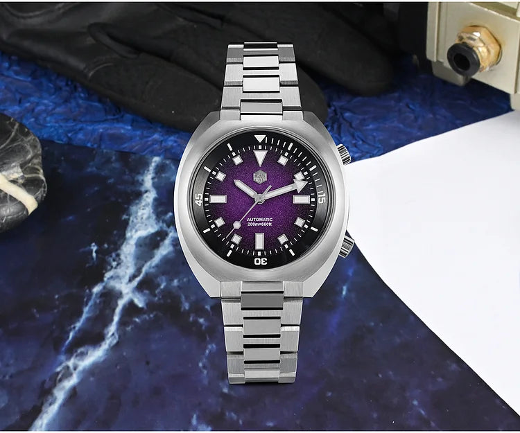 San Martin 42mm Compressor Diver Watch SN0066