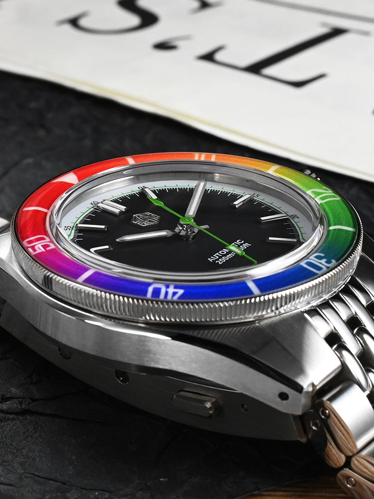 San Martin 39.5mm Rainbow bezel Summer Dive Watches SN0116