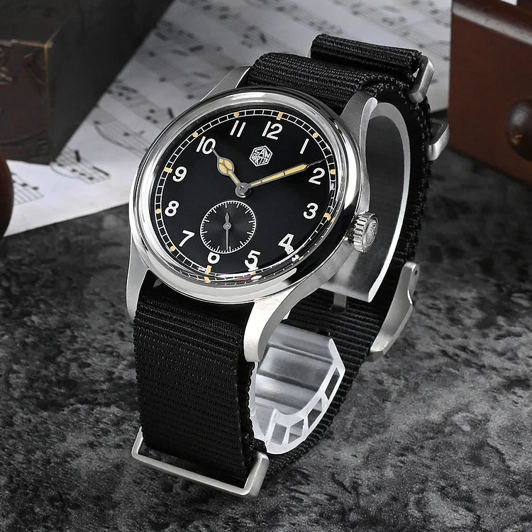 San Martin 36mm RONDA 6004 Pilot Watch SN0105-XA