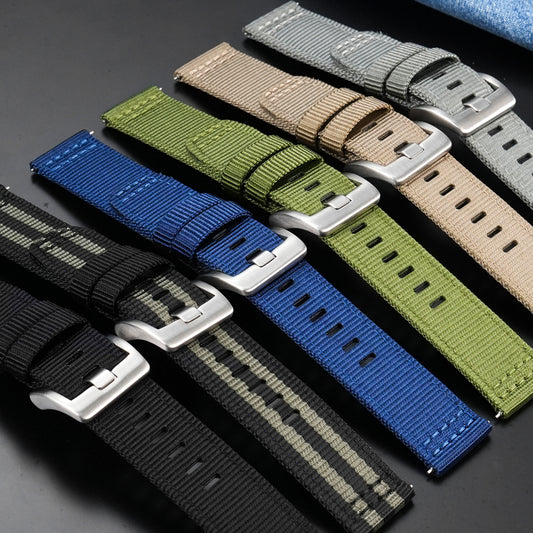 Tactical Nylon Watch strap Band Strap 20mm/22mm