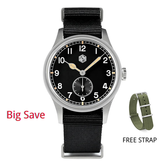 San Martin 36mm RONDA 6004 Pilot Watch SN0105-XA