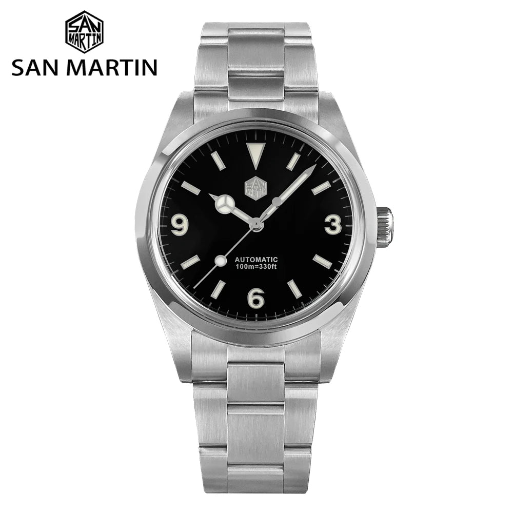 San Martin 39mm Explorer Men Watch SN020G2