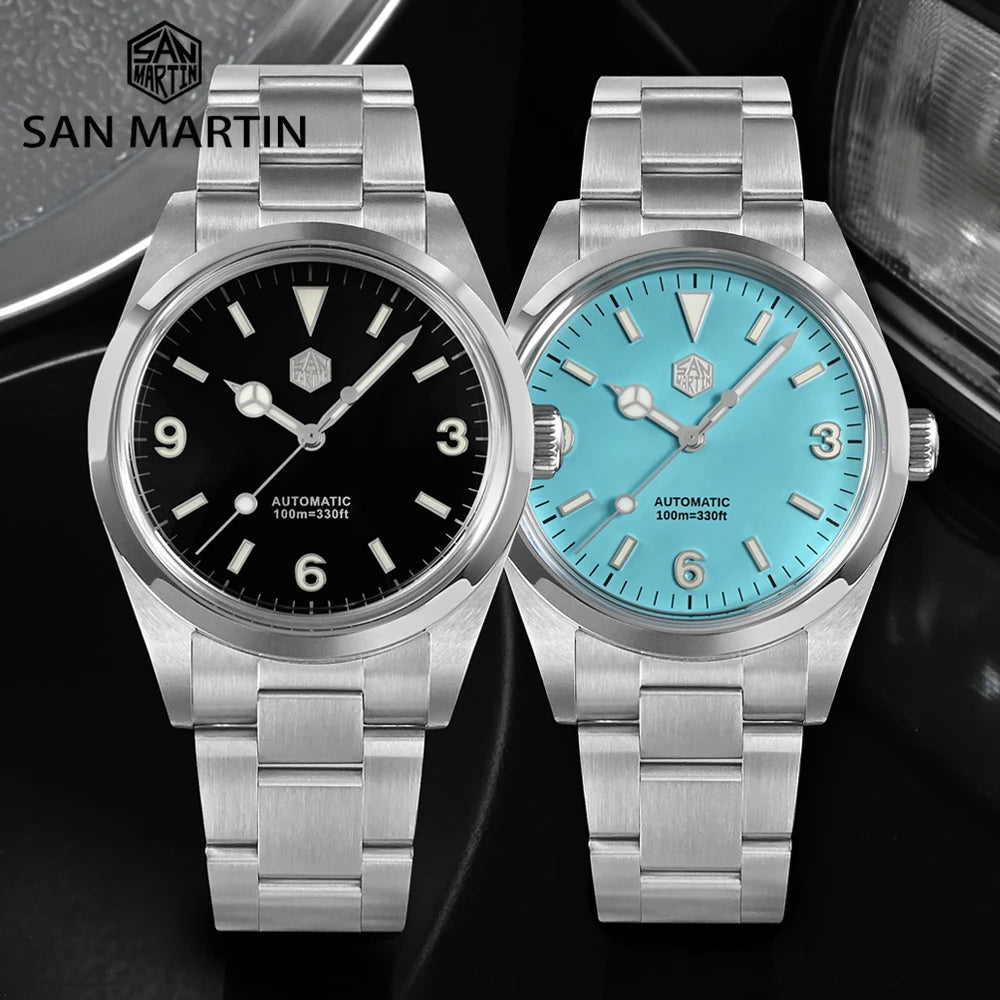 San Martin 39mm Explorer Men Watch SN020G2