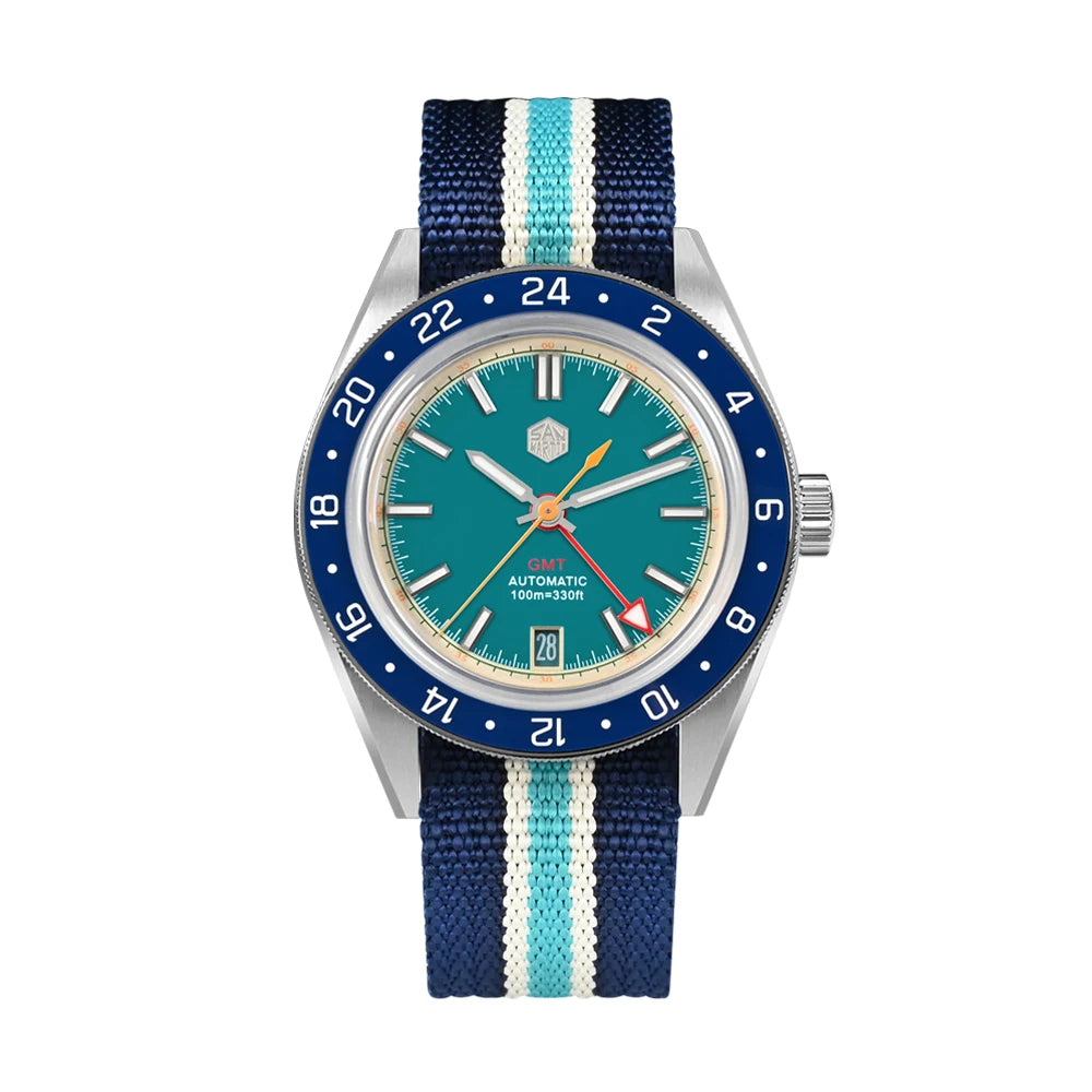 San Martin Original Design NH34 39.5mm GMT Watch SN0116