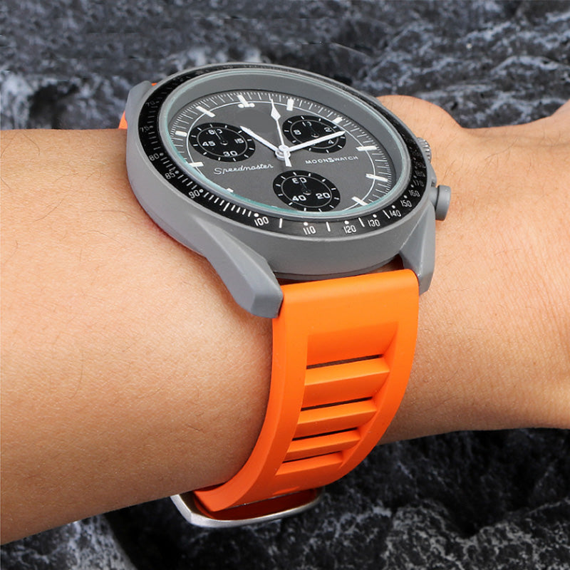 Soft FKM Rubber Easy Release Watchband