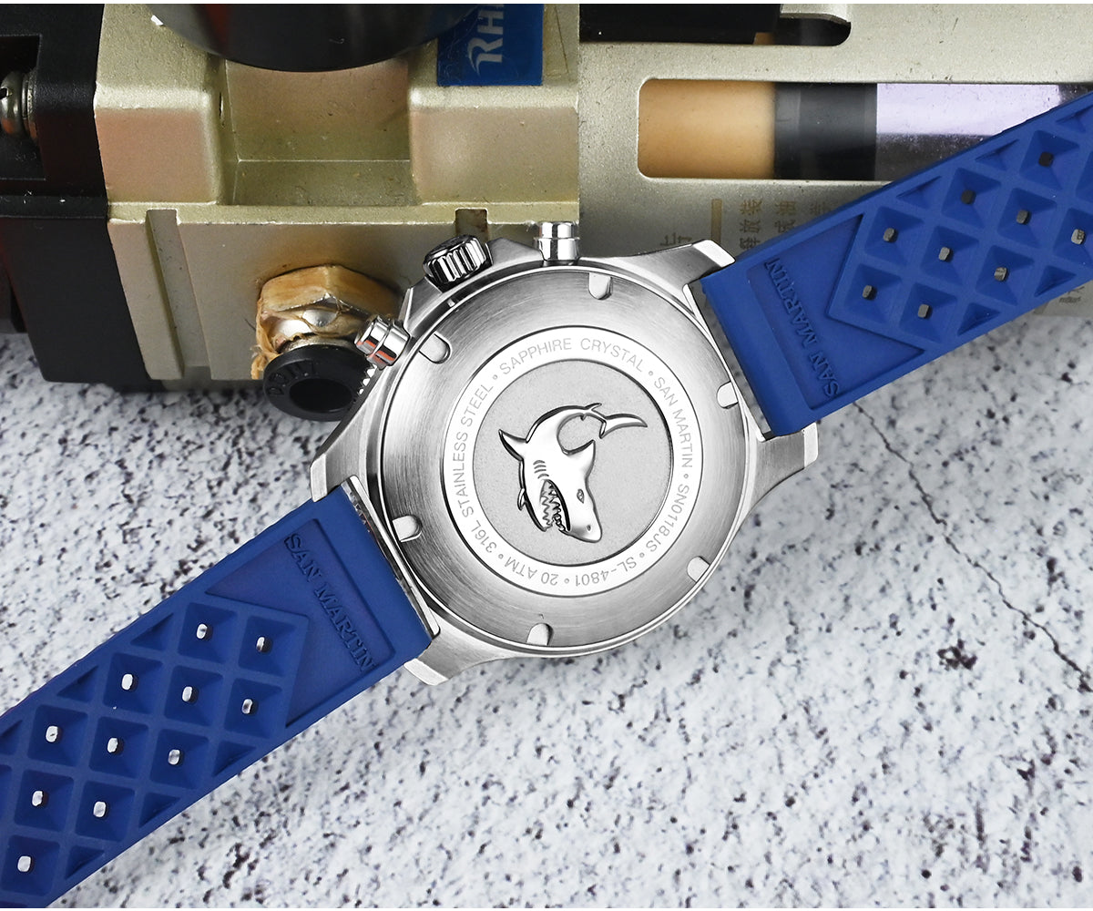 San Martin 40mm Chronograph Watch Peacock SL-4801 Automatic Movement SN0118G-JS