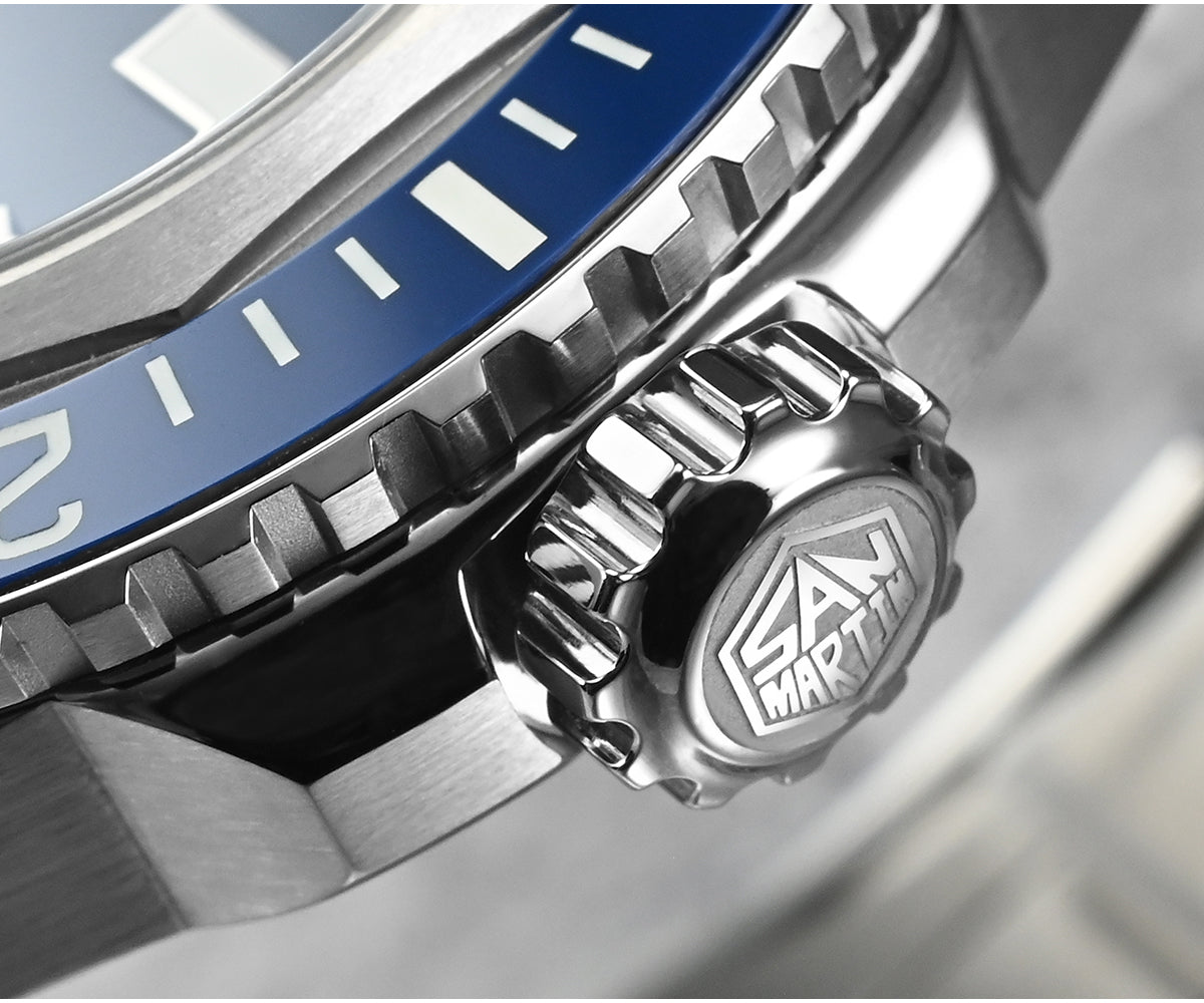 San Martin 41mm Men Diving Watch Integrated Case SN0146