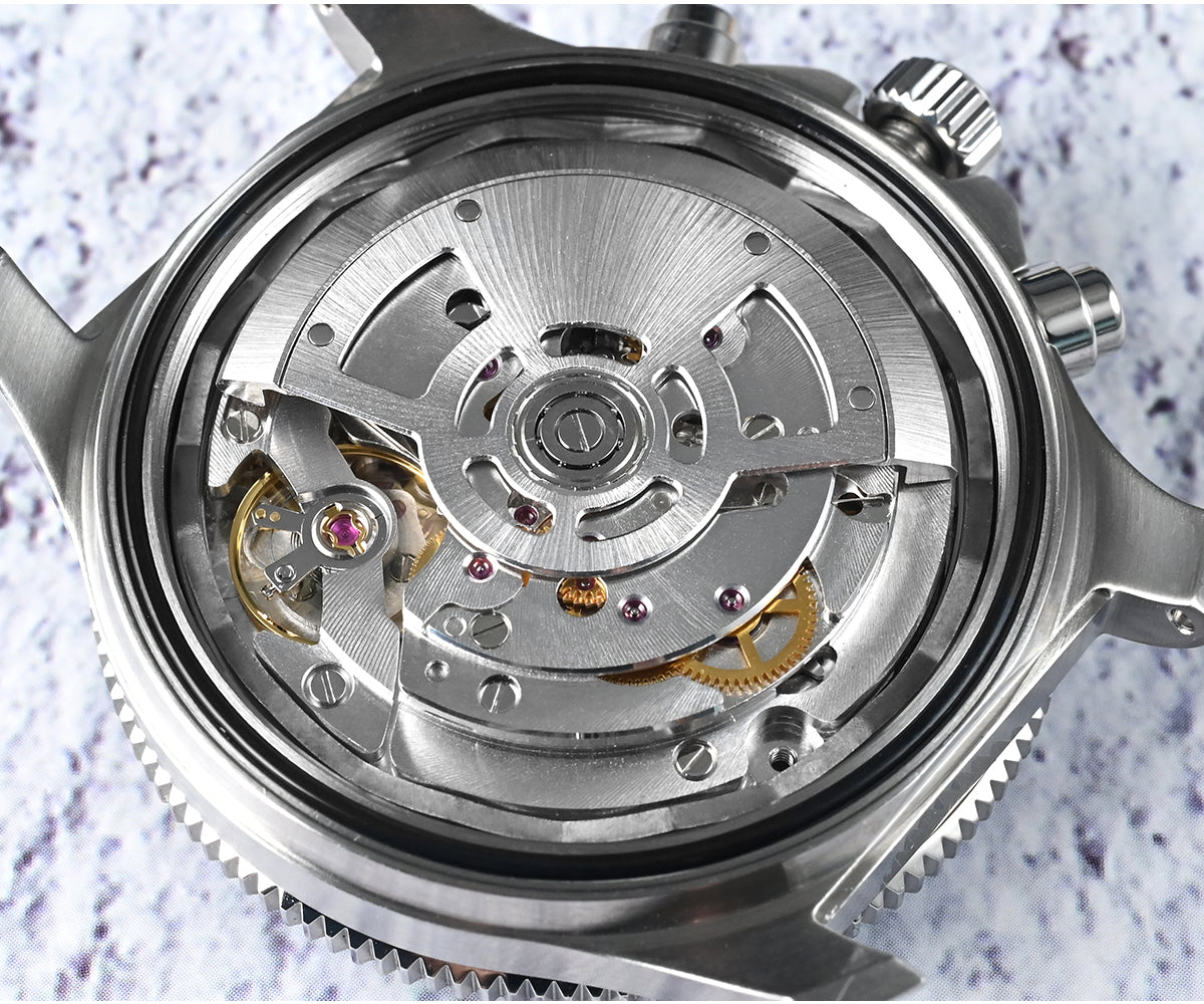 San Martin 40mm Chronograph Watch Peacock SL-4801 Automatic Movement SN0118G-JS