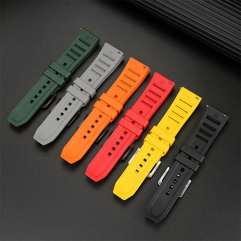 Soft FKM Rubber Easy Release Watchband