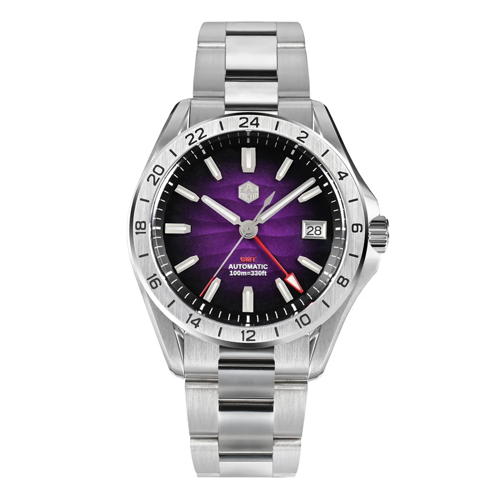 San Martin  New NH34 39mm GMT Watch SN0129