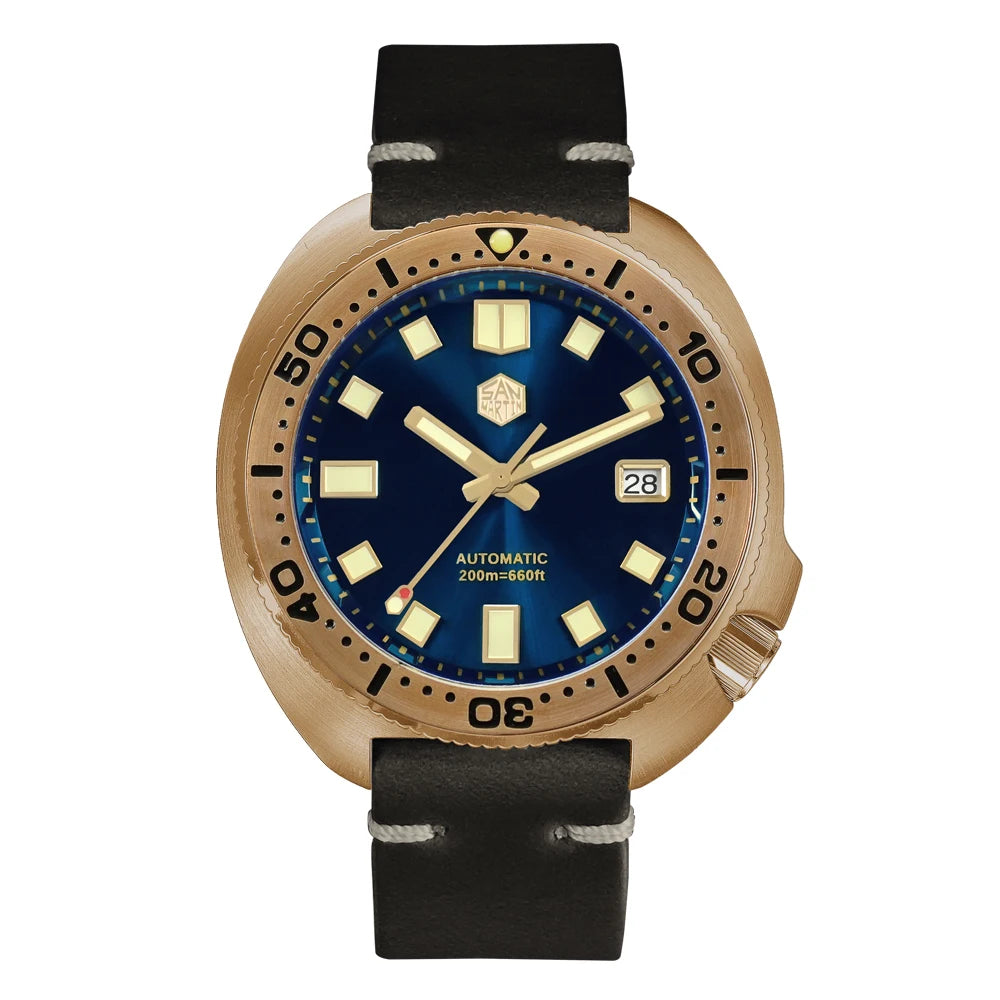 San Martin Bronze Captain Willard Turtle Watch SN047-V4