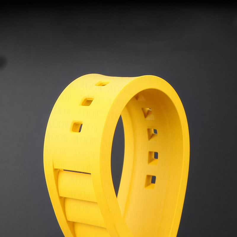 Soft FKM Rubber Easy Release Watchband