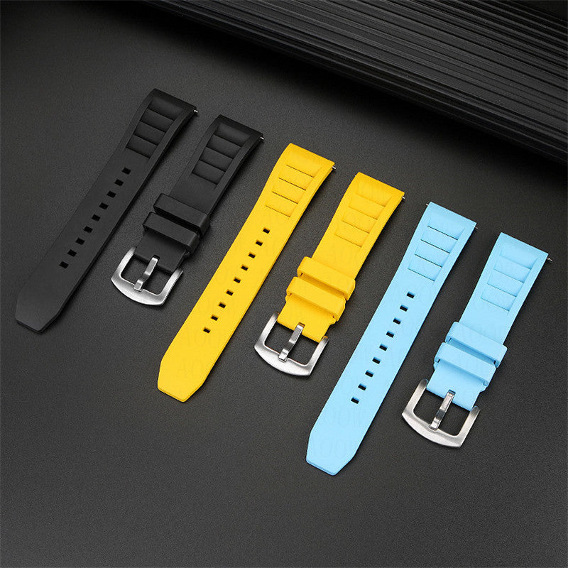 Soft FKM Rubber Easy Release Watchband