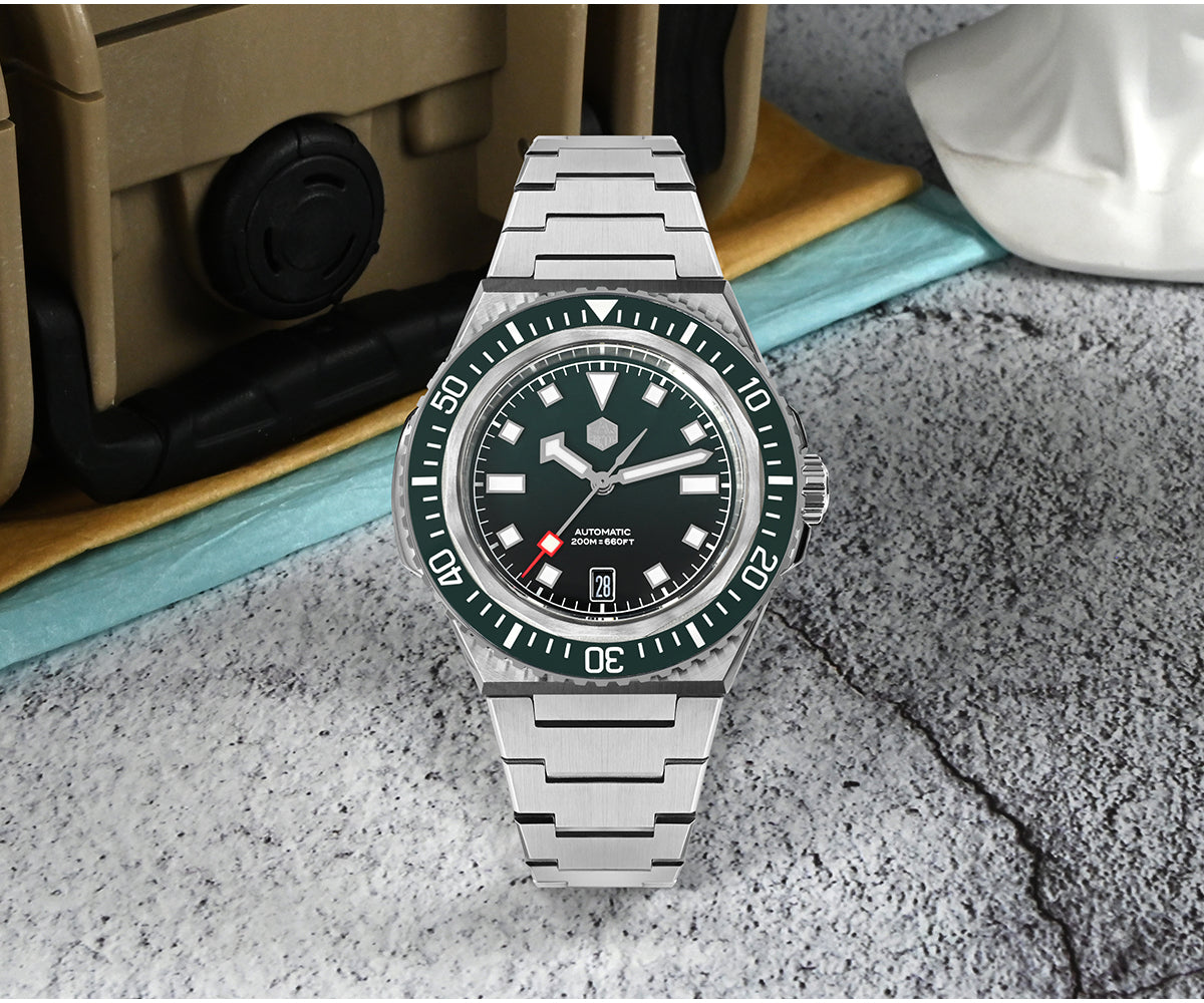 San Martin 41mm Men Diving Watch Integrated Case SN0146