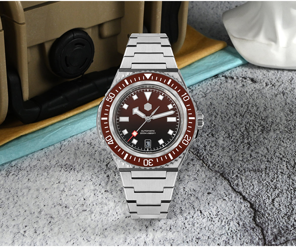 San Martin 41mm Men Diving Watch Integrated Case SN0146
