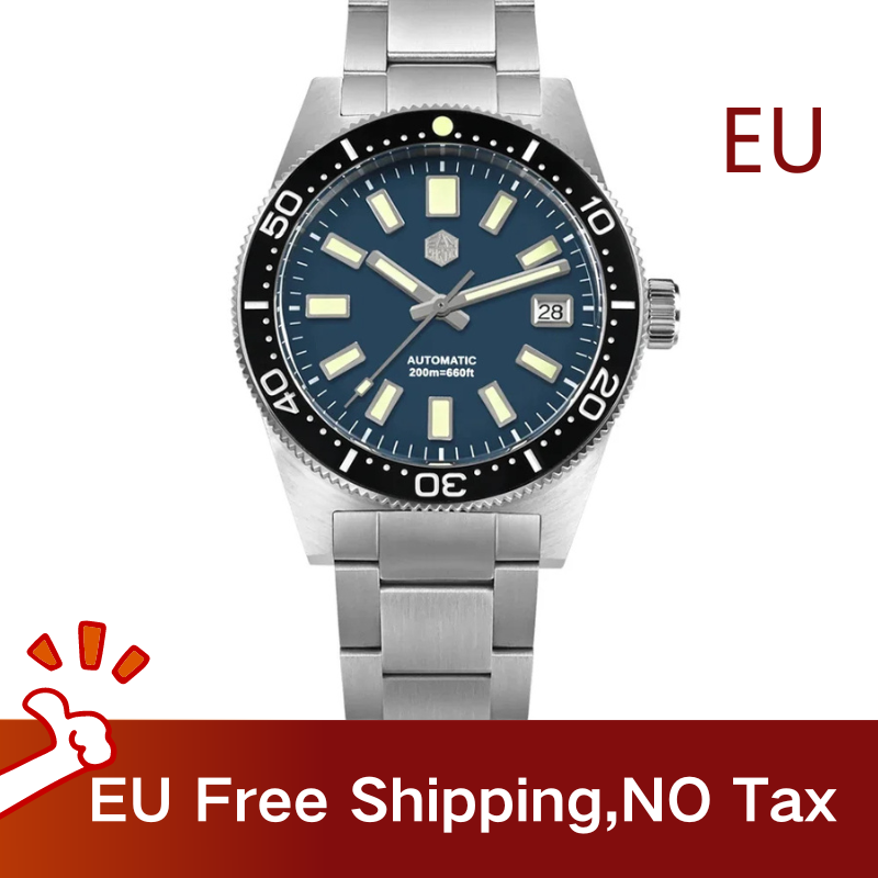 ★EU warehouse★San Martin Fans Discount Edition 39mm 62mas Dive Watch SN007GB