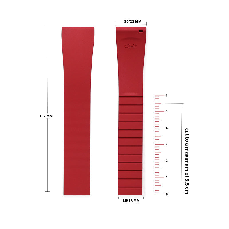 Cut-to-Size CTS FKM Rubber Watch Strap