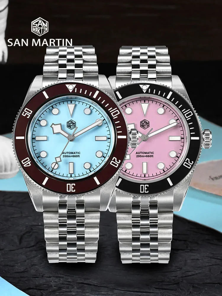 ★EU warehouse★San Martin 40mm BB58 Automatic Watcth SN0128