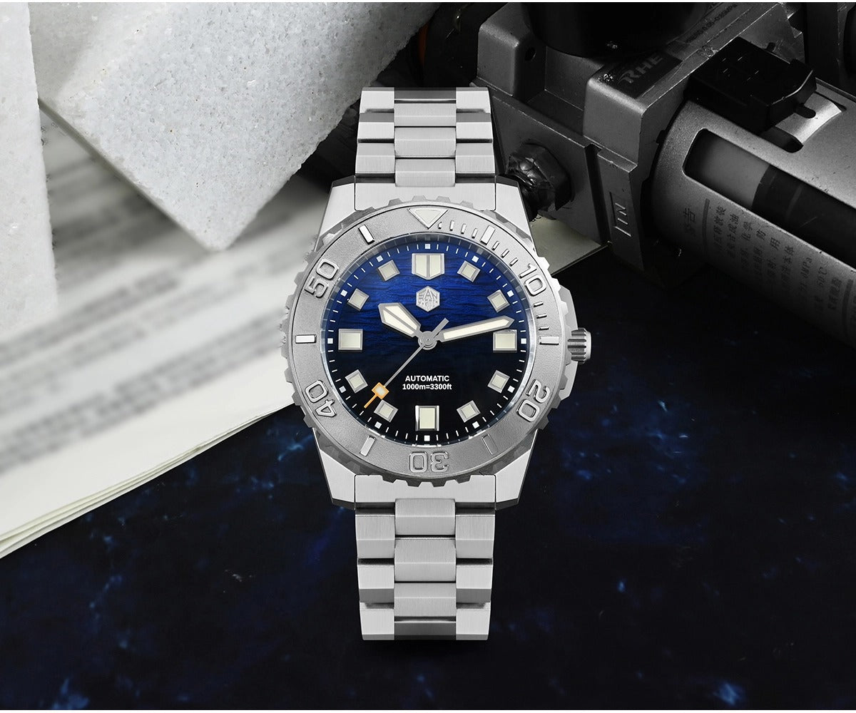 San Martin 1000m Deep Waterproof 43mm Men Diver Watch SN0147