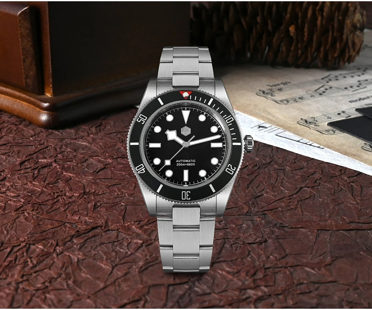 San Martin 40mm Retro Men Diver Watch NH35 Mechanical SN0008